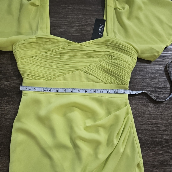 NWT ADELYN RAE Green Bodice Cocktail Midi Dress sz M - Picture 7 of 12